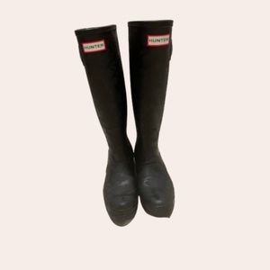 Tall Rare Hunter Boots - Embossed Leopard Size 8 - SOLD